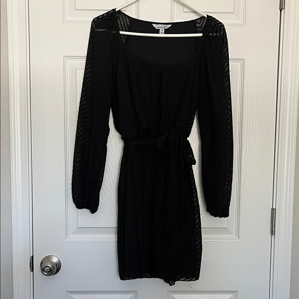 Speechless Black Long Sleeve Dress